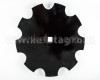 Tárcsalap 460mm-es, csipkés, (bóracél) AsahiParts, 10 darabos csomag (8)