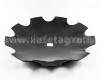 Tárcsalap 460mm-es, csipkés, (bóracél) AsahiParts, 10 darabos csomag (2)
